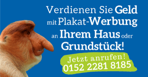 Geld verdienen mit Plakat-Werbung